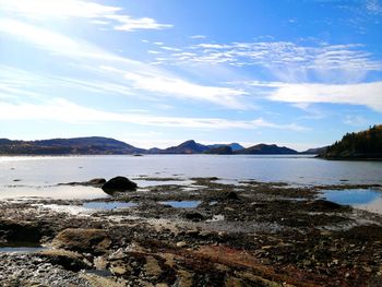 Scenic view of sea against sky