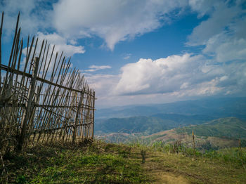 Scenic view of landscape against sky