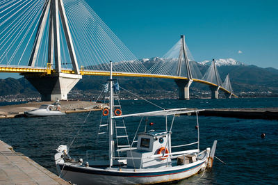 Boats in sea