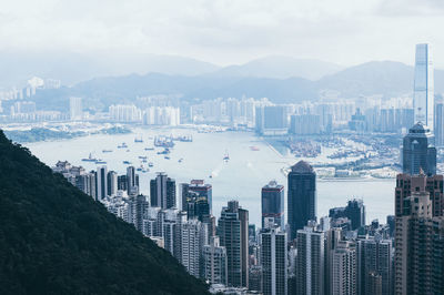 Buildings in city against sky