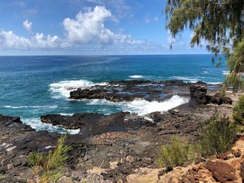 Scenic view of sea against sky