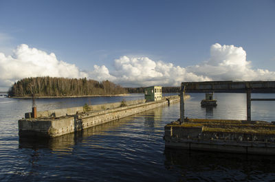 Pier in sea