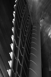 Low angle view of escalator