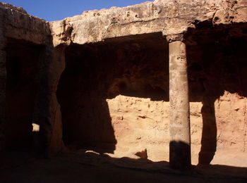 View of old ruin building