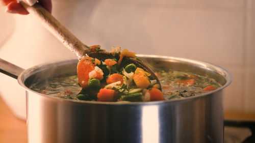 Close-up of fresh vegetables in bowl