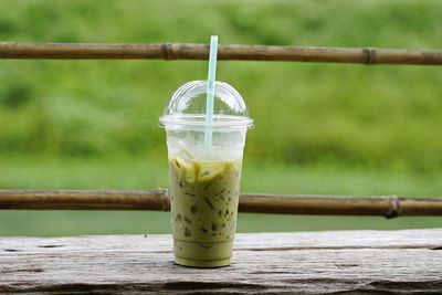 Close-up of drink on table