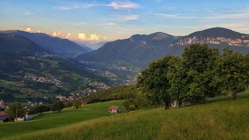 Scenic view of landscape against sky