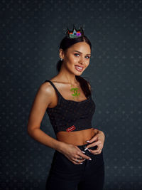 Portrait of a smiling young woman