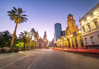 View of city street