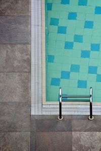 High angel view of swimming pool 