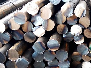 Full frame shot of logs