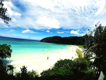 Scenic view of sea against sky