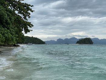 Scenic view of sea against sky