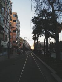 View of city against clear sky