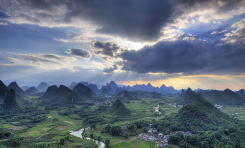 Scenic view of landscape against sky