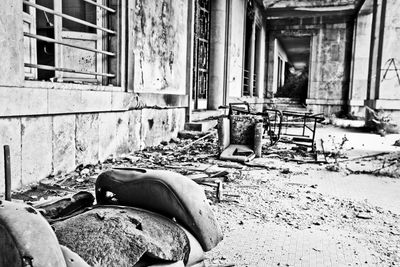 Interior of abandoned house