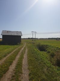 Scenic view of land against sky