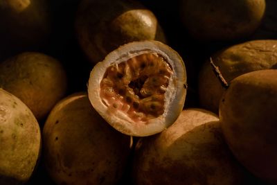 High angle view of fruits