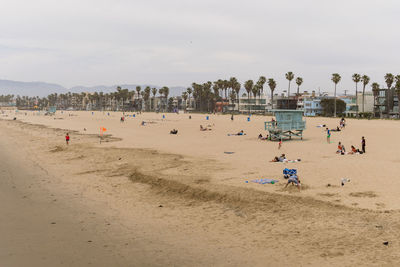 Group of people on beach