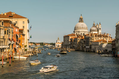 Grand canal and santa maria della salute in city