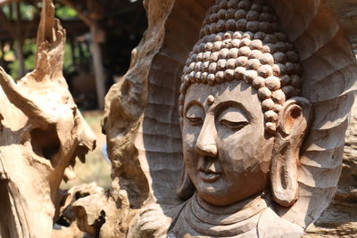 Close-up of buddha statue