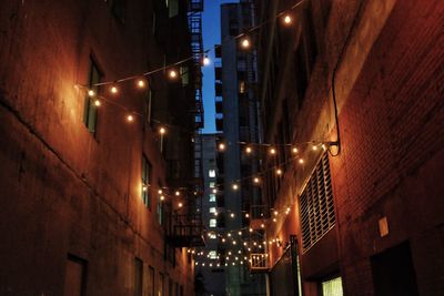 Night view of city street at night