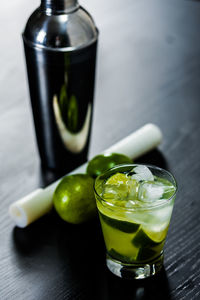 Close-up of drink on table