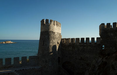 View of historical building against clear sky