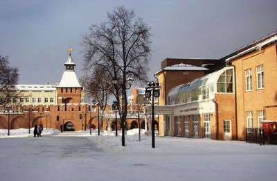 Tula kremlin during sunny winter day