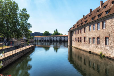 Barrage vauban tower in strasbourg viewed from the petite france. taken in strasbourg, france.