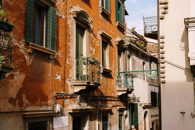 Low angle view of old building