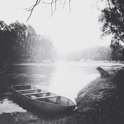 Scenic view of calm lake