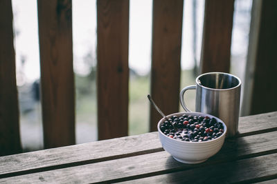 Close-up of drink on table