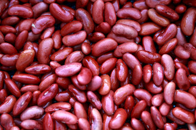 Full frame shot of red fruits for sale in market