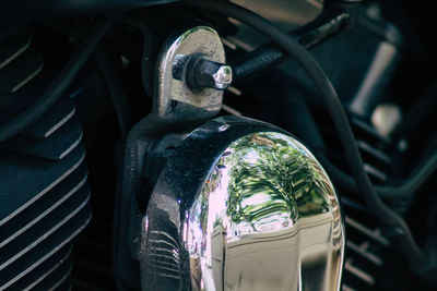 Close-up of motorcycle