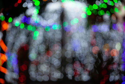 Defocused image of lights