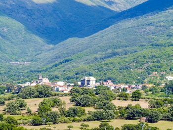 High angle view of a city