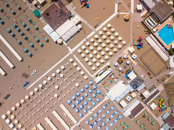 High angle view of computer keyboard