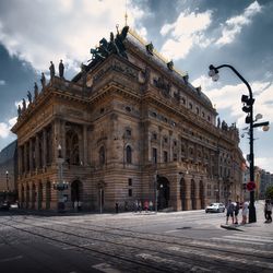 Building of the national theater in prague, czech republic