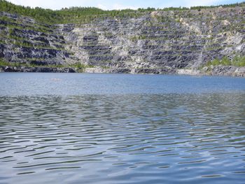 Scenic view of river against sky