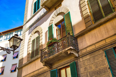 Low angle view of buildings against sky