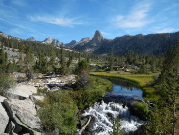 Scenic view of river against sky