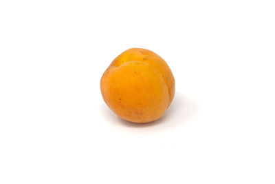 Close-up of orange against white background