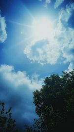 Low angle view of cloudy sky