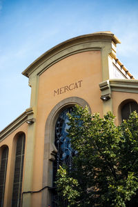 Low angle view of building against sky