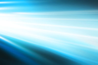 Defocused image of blue light