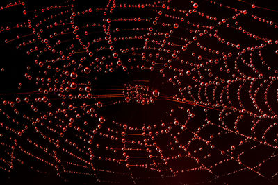 Low angle view of illuminated chandelier