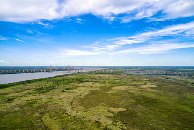  bridge crossing the parana river towards entre rios province