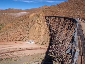 Road passing through mountain