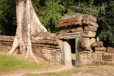 View of old ruin building